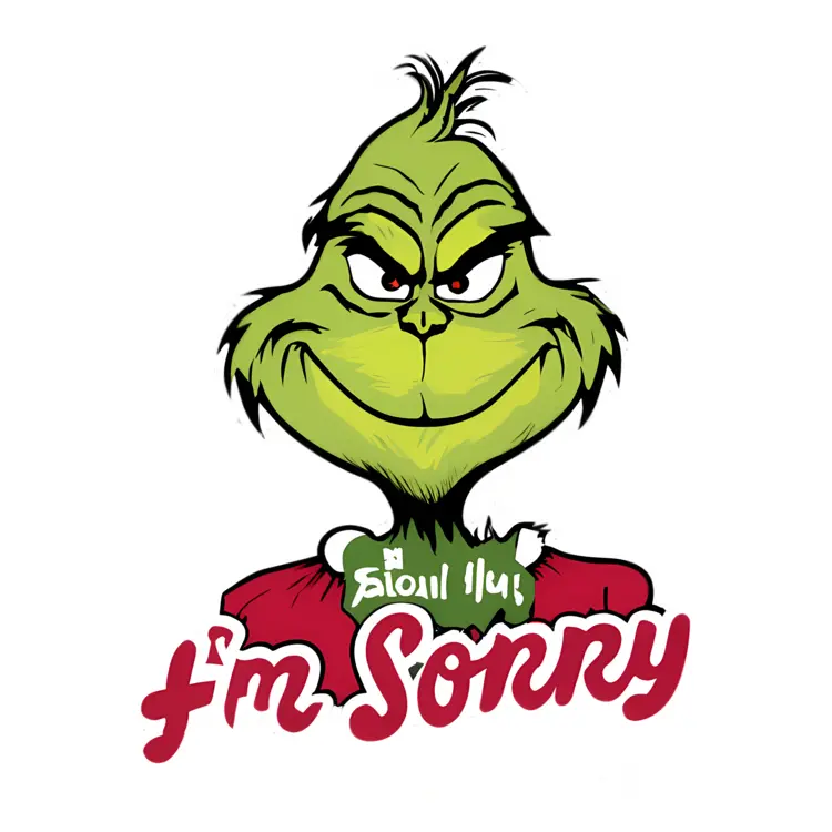 Grinch Apology Cartoon for Christmas