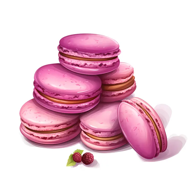 Stack of Pink Macarons