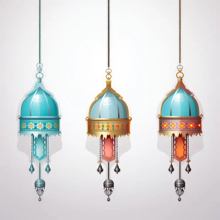 Colorful Decorative Lanterns for Ramadan Celebration
