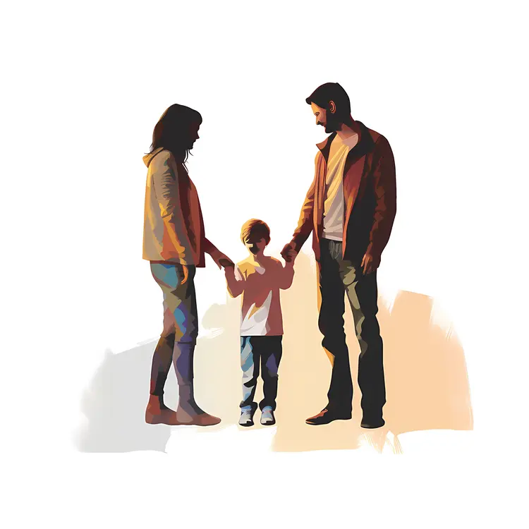 Family Holding Hands