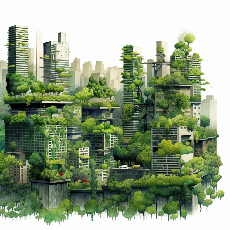 Green City Illustration