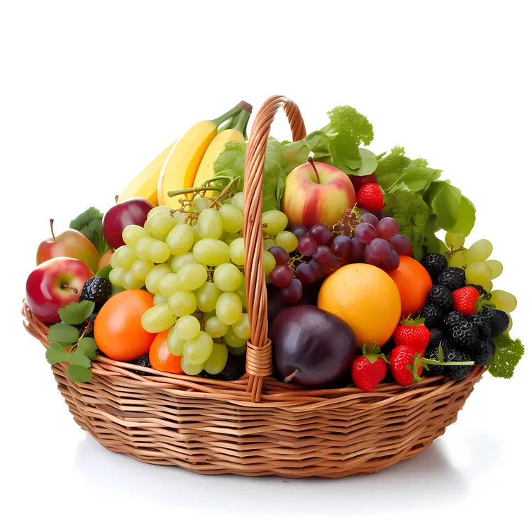 Colorful Assorted Fruit Basket