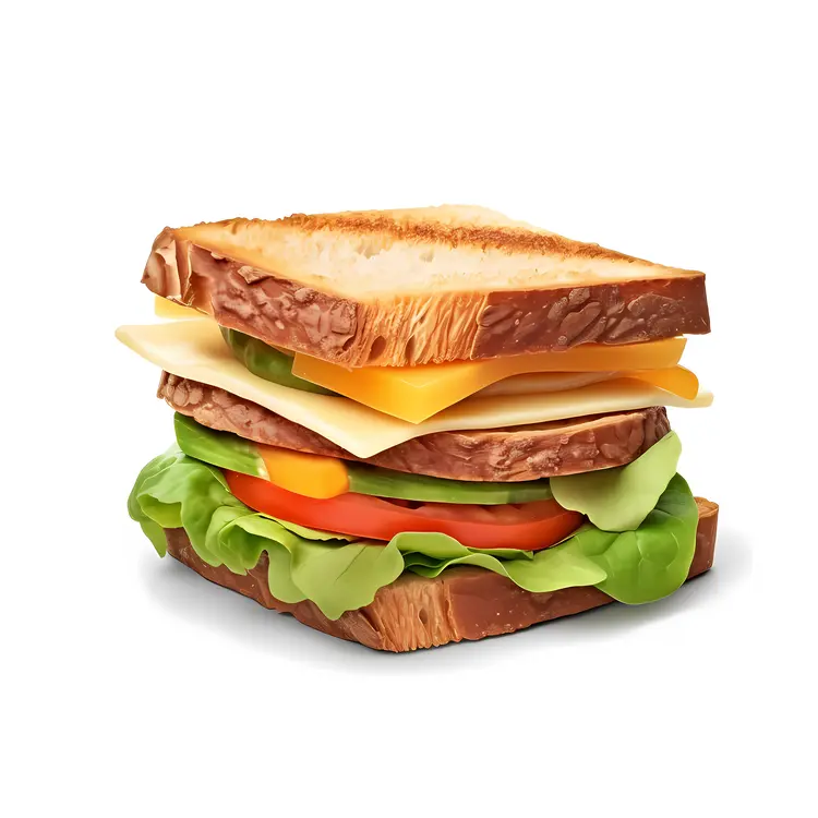 Classic Sandwich with Cheese and Lettuce