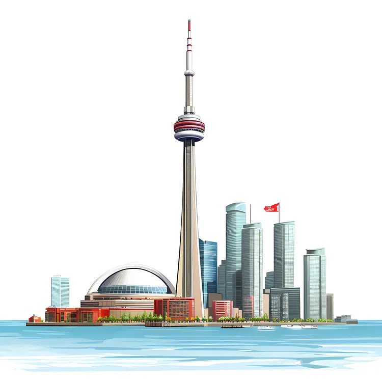 CN Tower in Toronto Skyline