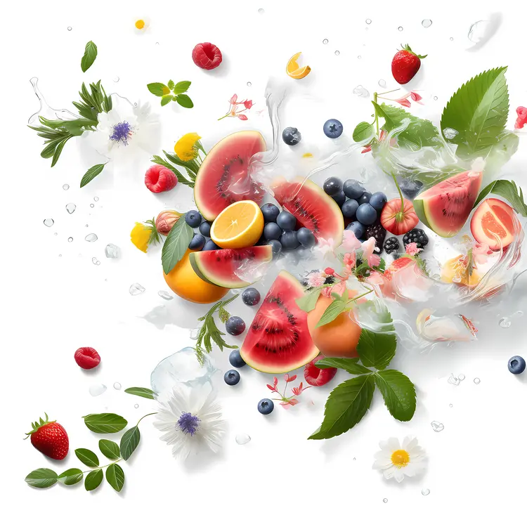 Mixed Fruits with Berries and Citrus