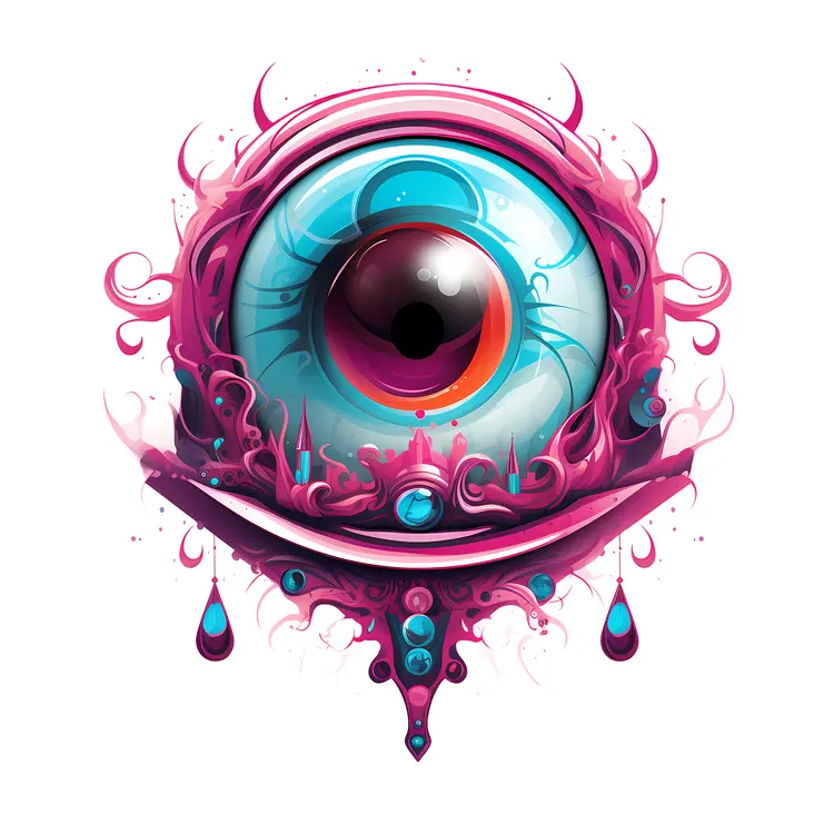 Colorful Abstract Eye Illustration