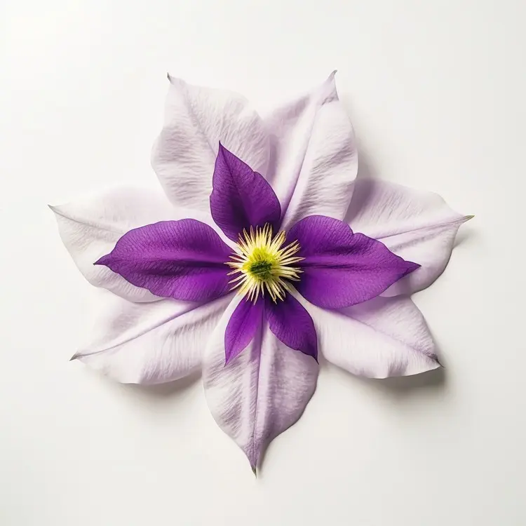 Beautiful White and Purple Flower