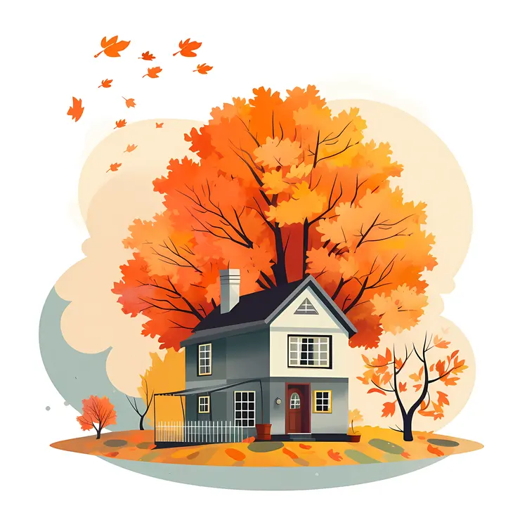 Charming House in Autumn