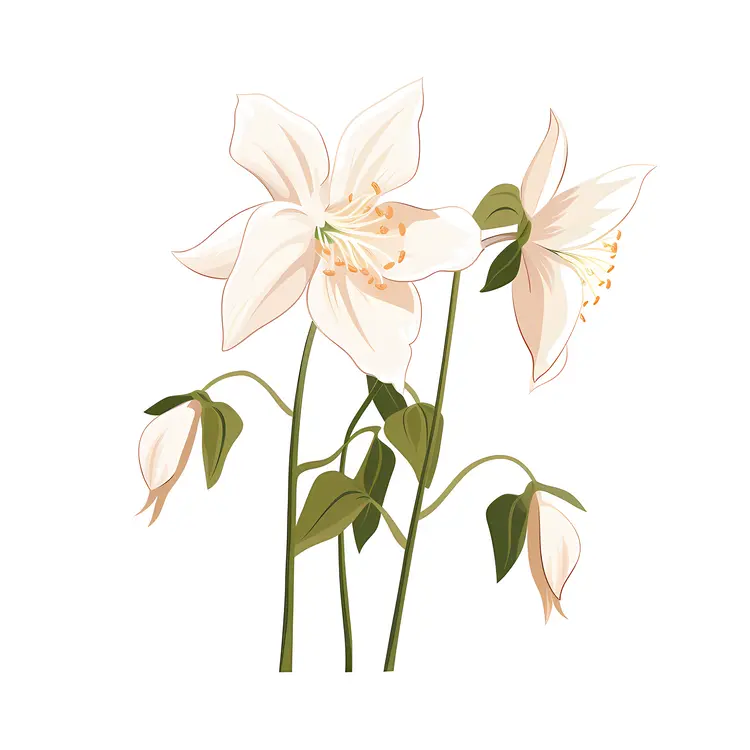 Simple White Flowers