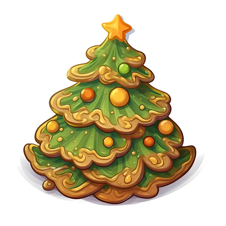 Festive Christmas Tree with Star
