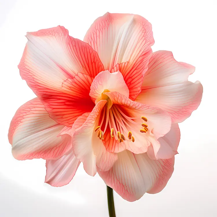 Single Red Lily Close-up