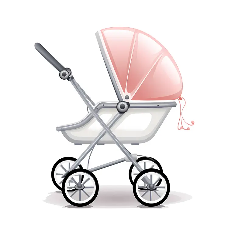 Side View of Baby Stroller