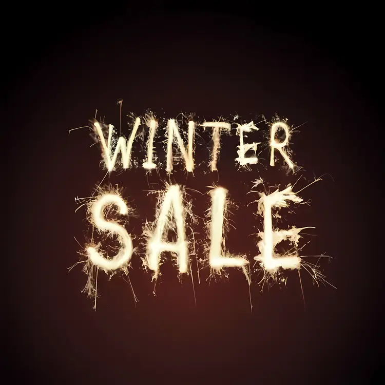 Winter Sale with Sparklers