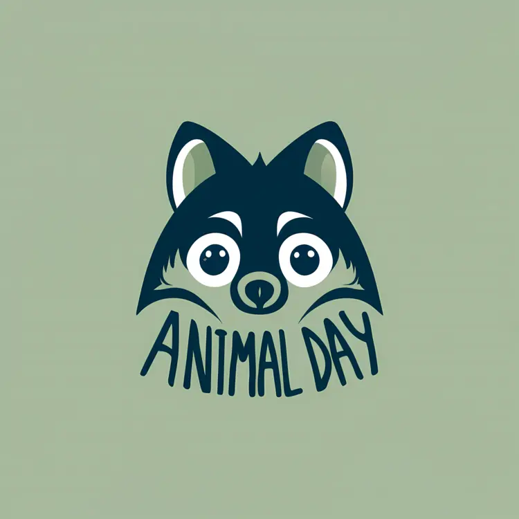 Cute Dog Celebrating Animal Day