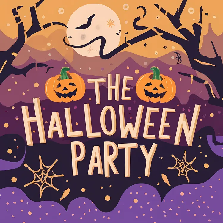 The Halloween Party with Pumpkins