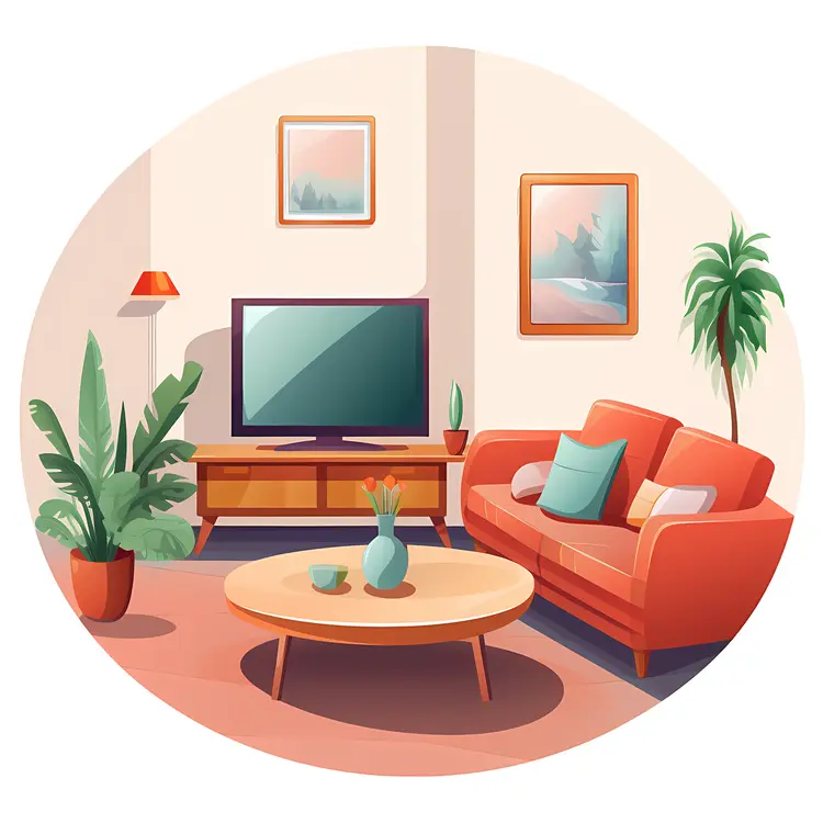 Cozy Living Room with Modern Decor