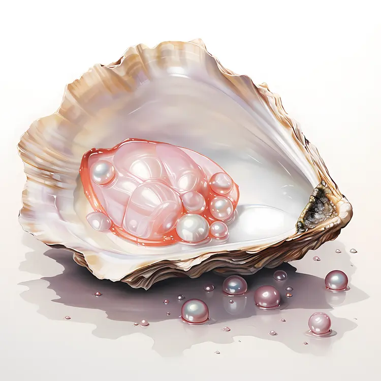 Beautiful Pearl in an Open Shell