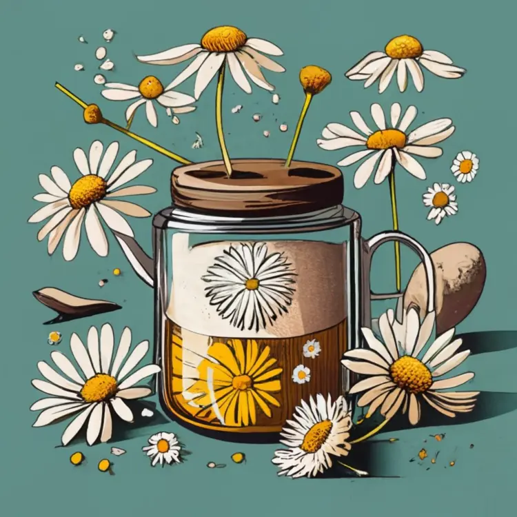 Chamomile Tea in Jar
