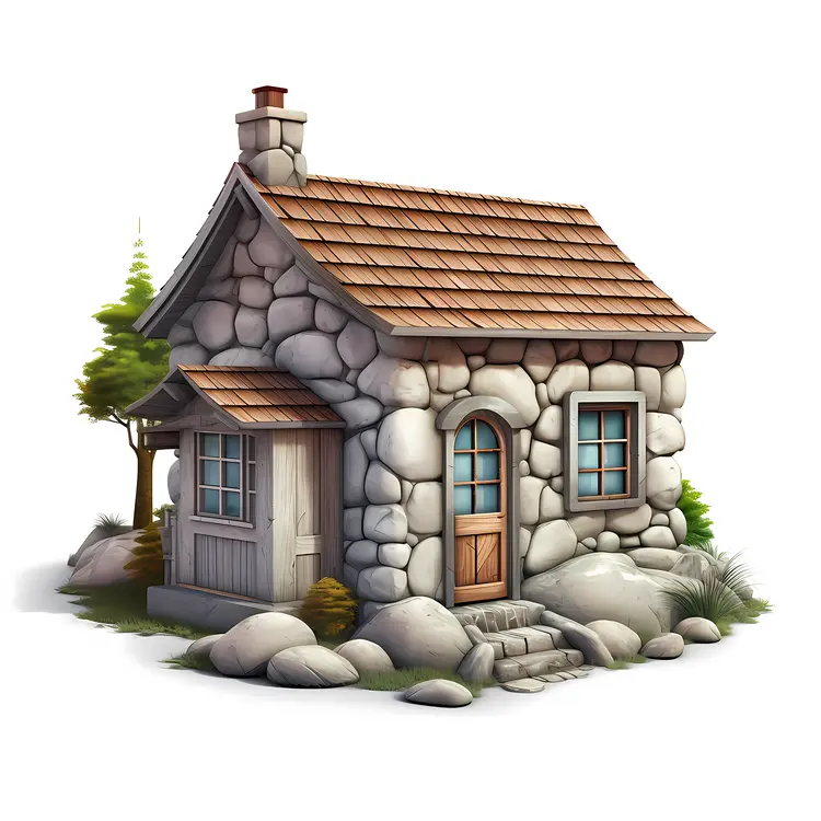 Small Cute Stone House