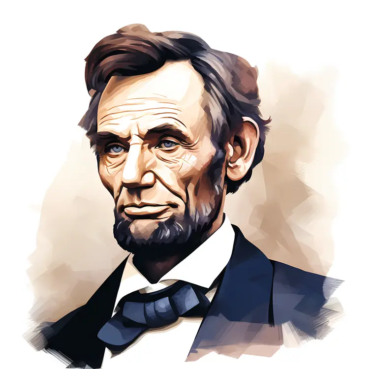 Watercolor Portrait of a Man in a Suit