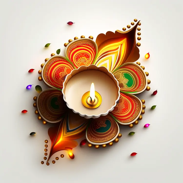 Beautiful Diya Lamp for Diwali Festival