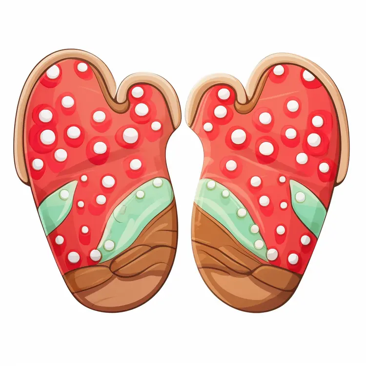 Cute Red Mittens for Winter Season