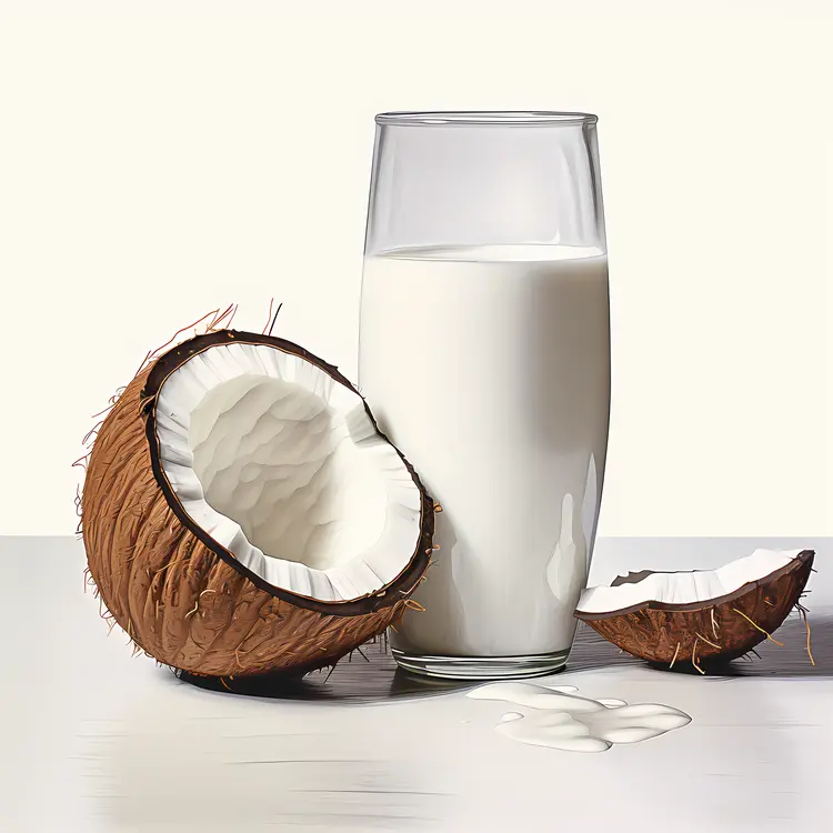 Coconut Milk with Coconuts