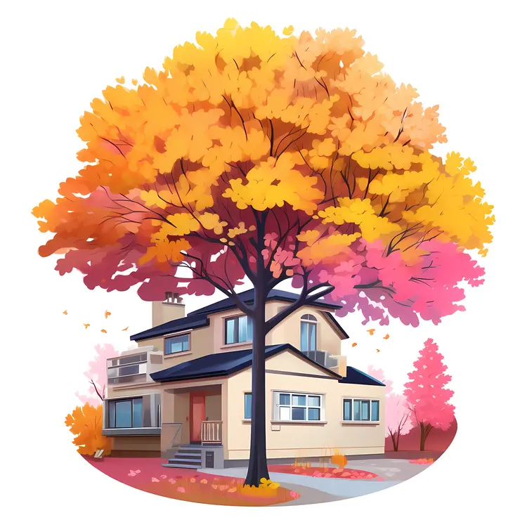 Small cute doodle house