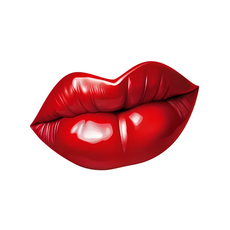 Alluring Red Lips