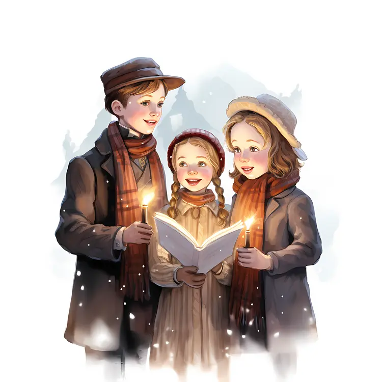 Children Singing Christmas Carols