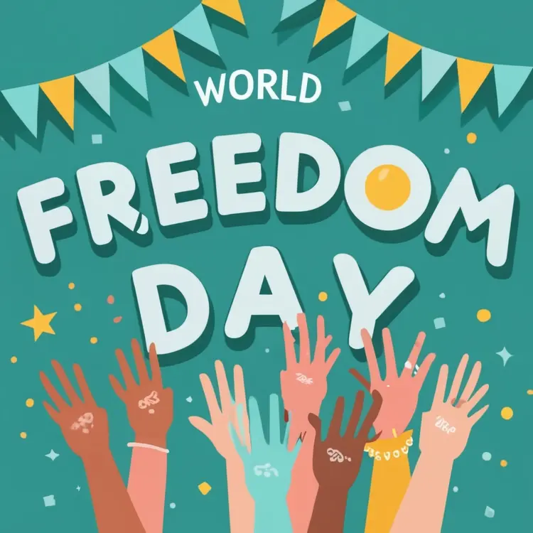 World Freedom Day Celebration with Hands
