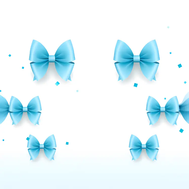 Cute Blue Bows