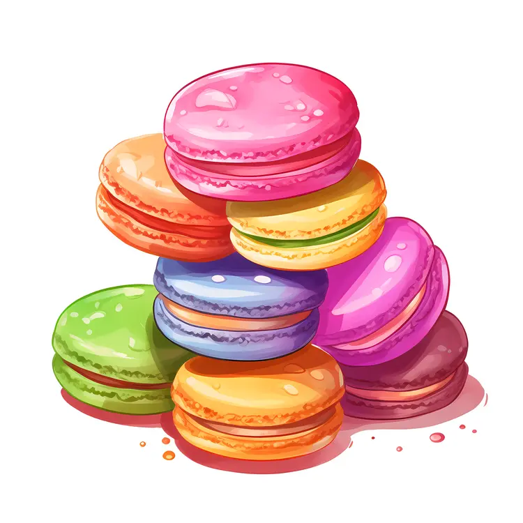 Assorted Macarons Tower
