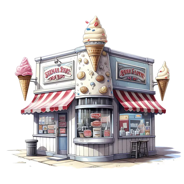 Retro Ice Cream Shop