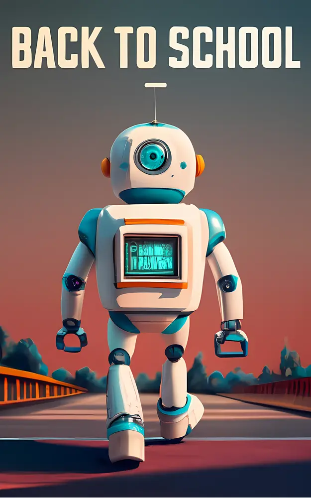 Robot Heading Back to School