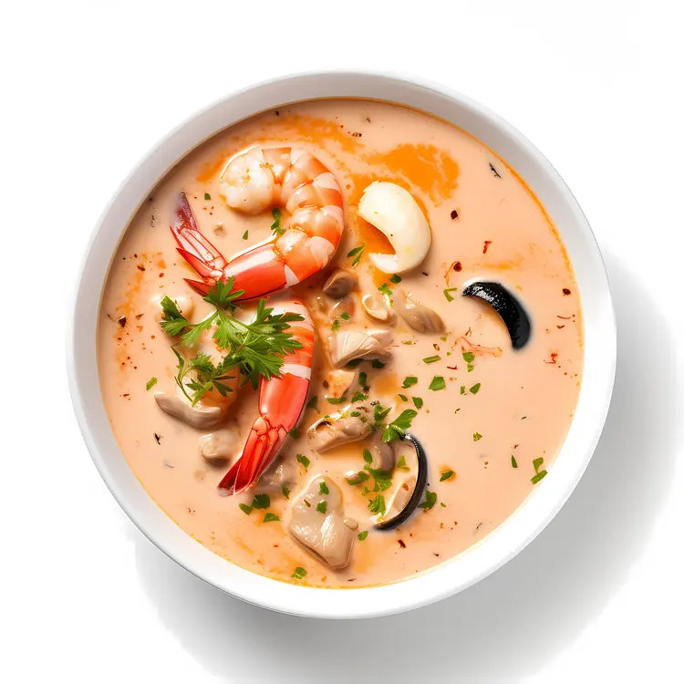 Seafood Soup with Shrimp and Mussels