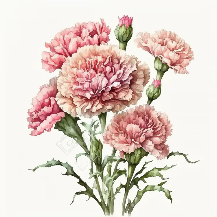 Beautiful Pink Carnation Bouquet for Mother's Day