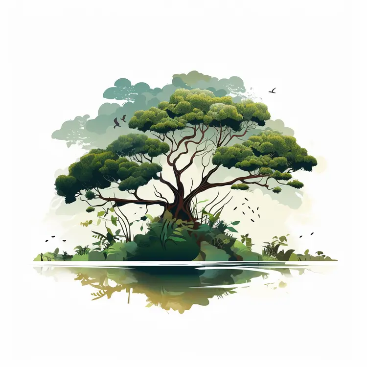 Beautiful Tree in a Serene Landscape
