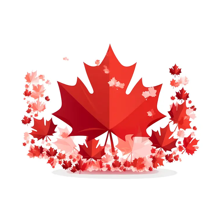 Maple Leaf with Smaller Leaves