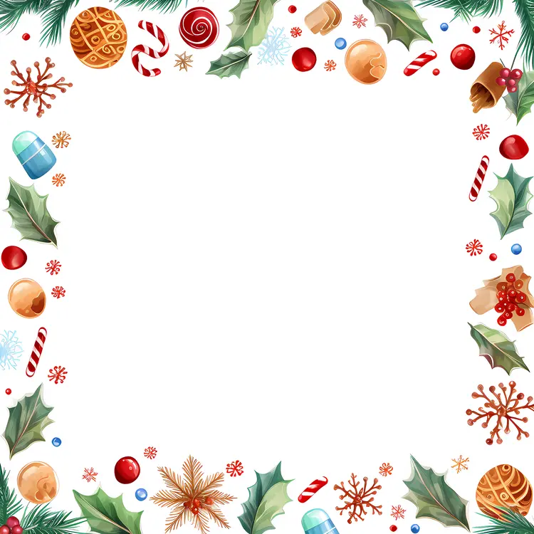 Christmas Themed Decorative Frame