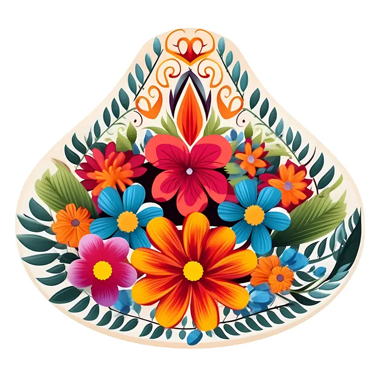 Colorful Floral Design Illustration