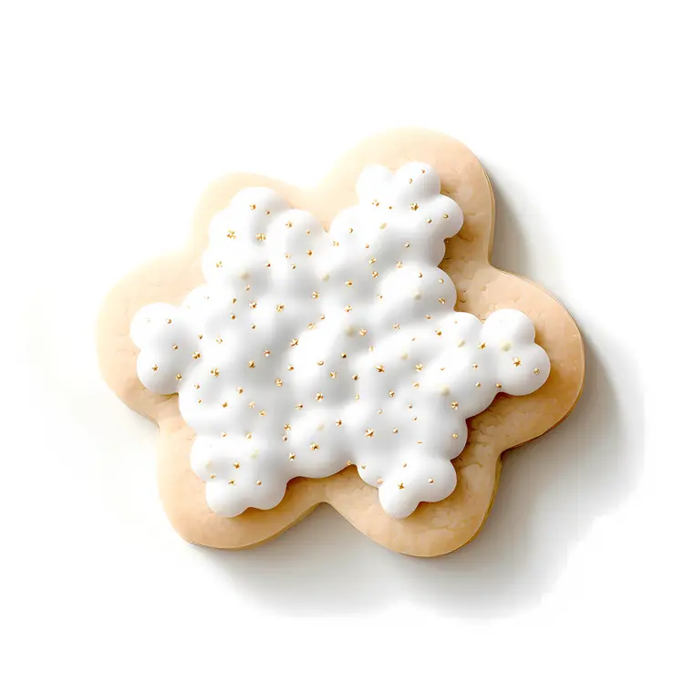 Iced Cookie with White Frosting