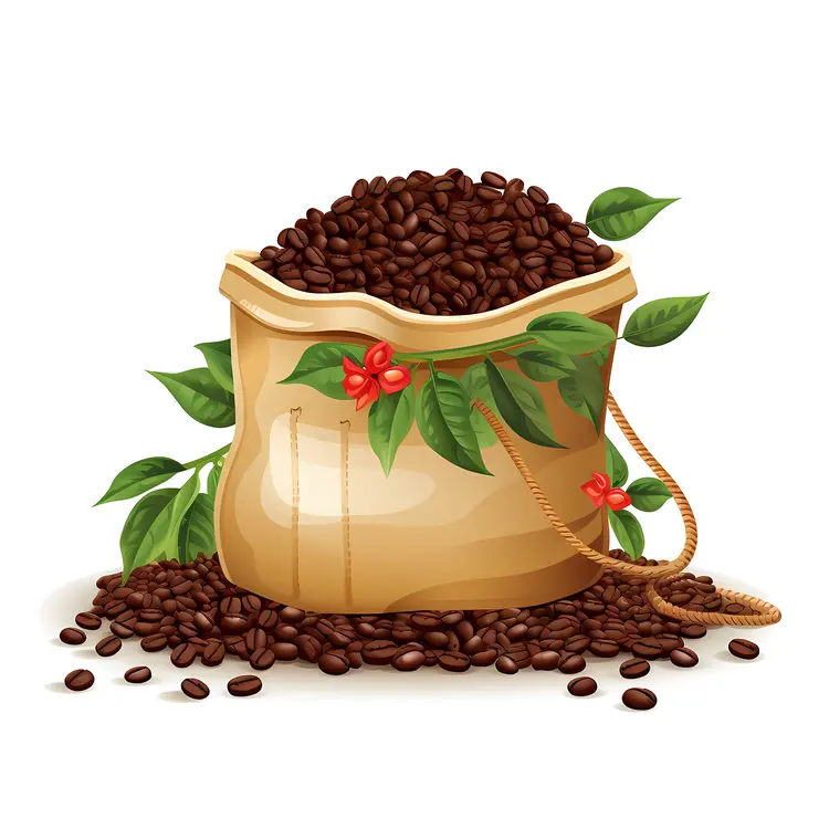 Bag of Fresh Coffee Beans