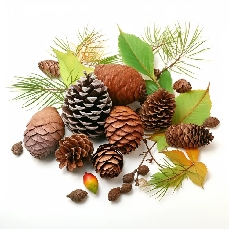 Beautiful Pine Cones and Leaves for Autumn Decor