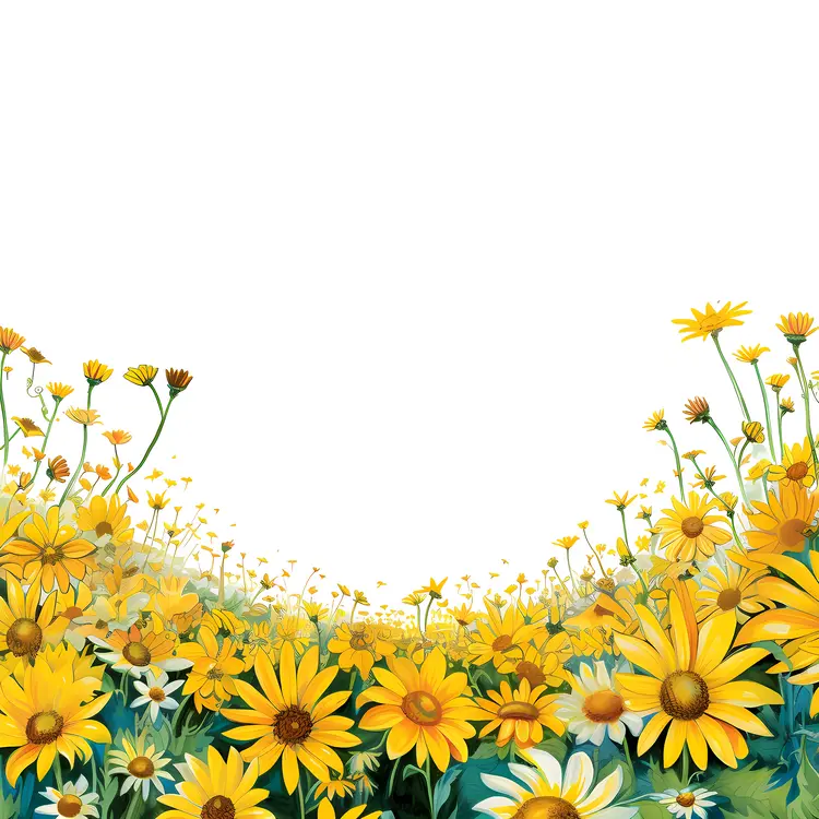 Yellow Flowers in Bloom