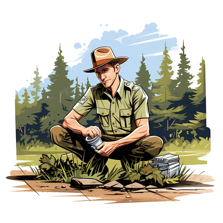 Park Ranger in the Field