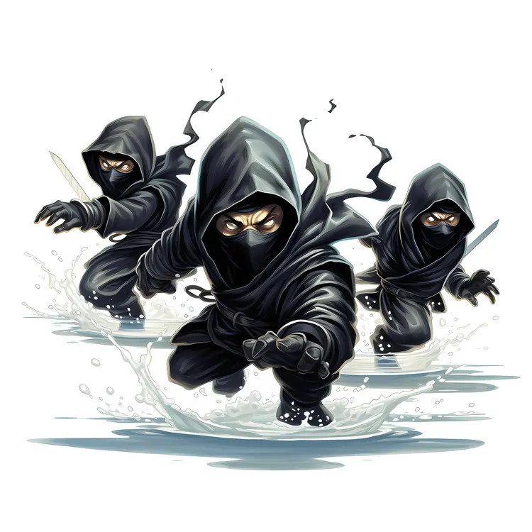 Three Ninjas in Action