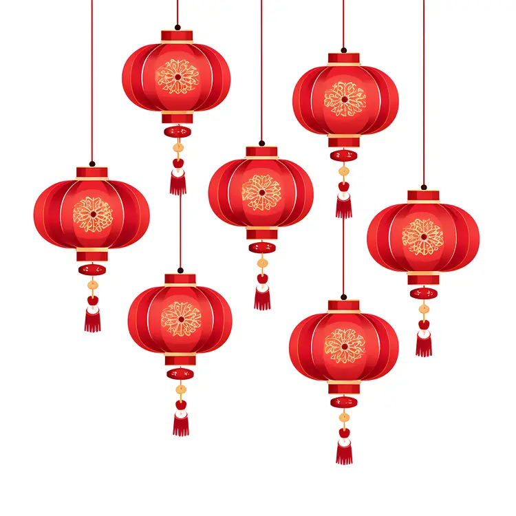 Red Lanterns for Chinese New Year Celebration