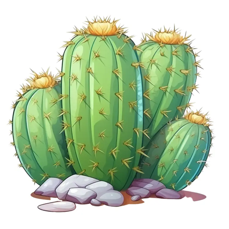 Barrel Cactus with Spines