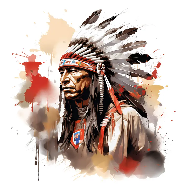 Man in Traditional Headdress